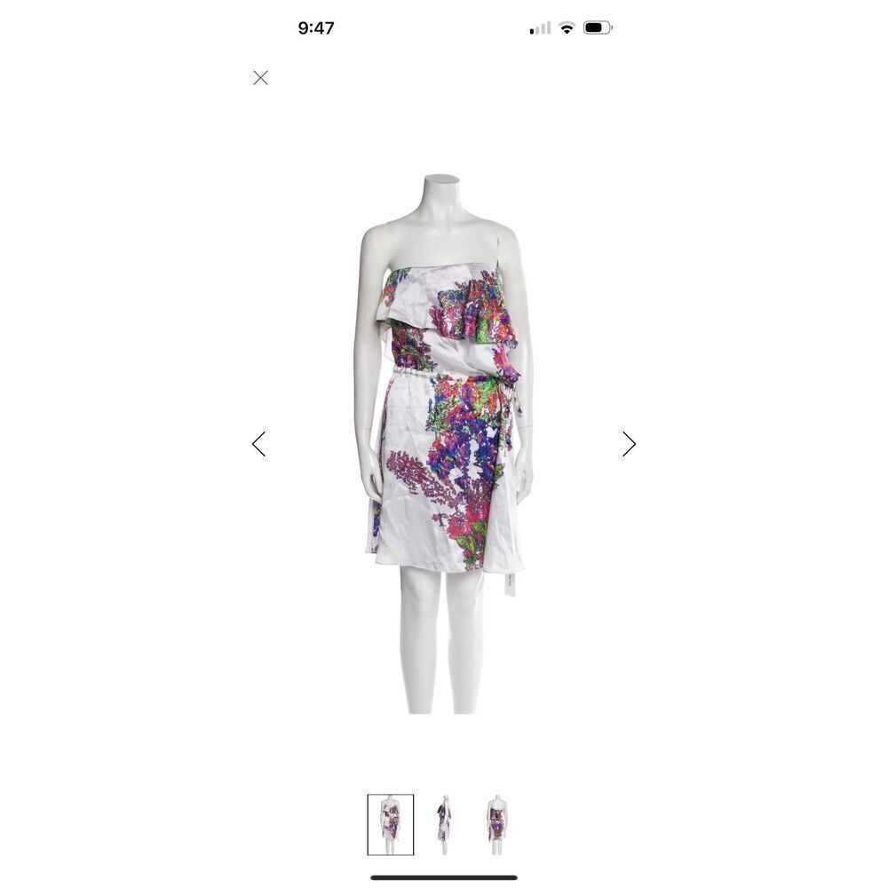 Halston Heritage Silk Shift Dress